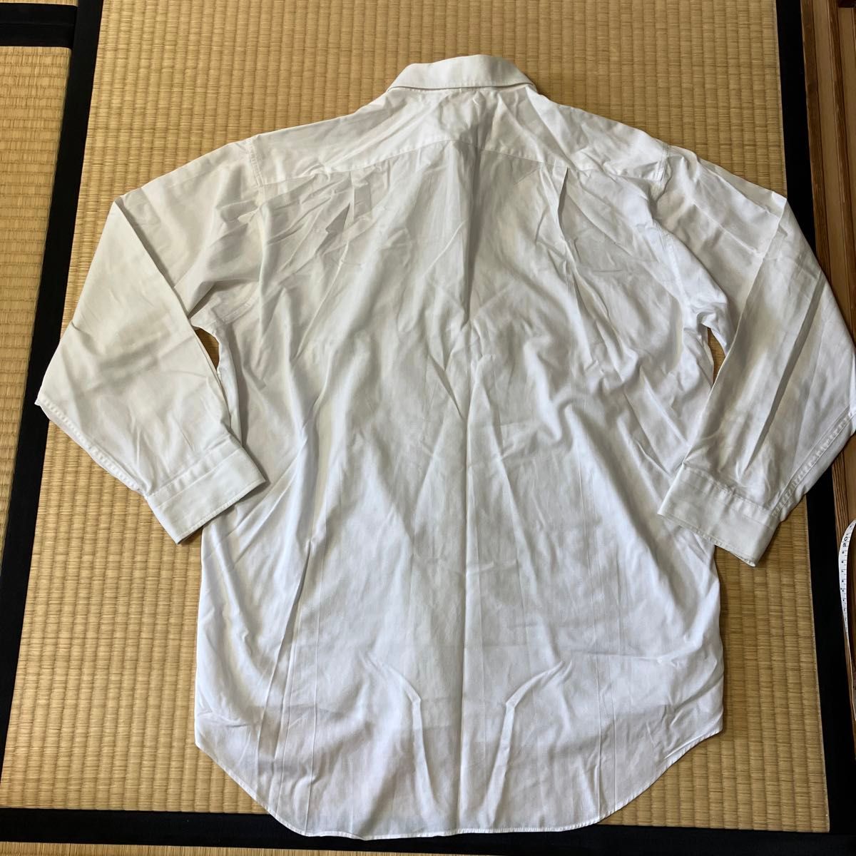 ワイシャツ　メンズ　大きいサイズ　LL ホワイト　長袖　中古品　肌触り柔らか　長袖シャツ　オールシーズン