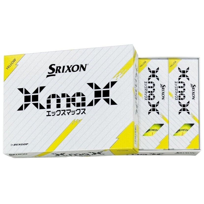 ダンロップ スリクソン SRIXON XmaX スリクソンエックスマックス 2024年モデル 1ダース イエロー