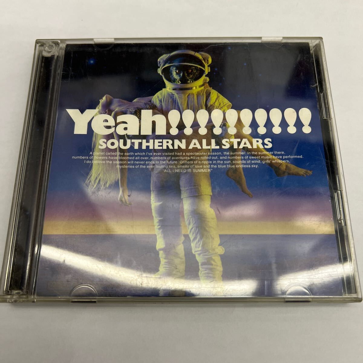 CD サザンオールスターズ 海のYeah CD2枚組　VICL-60227〜8 ケース&歌詞カード状態悪、ディスク目立った傷なし、管理No.3486_画像1