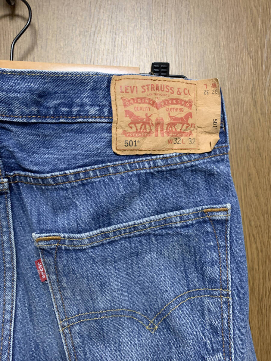 W32 Levi's 501｜リーバイス ストレート ジーンズ ボタンフライ メキシコ製 _画像6