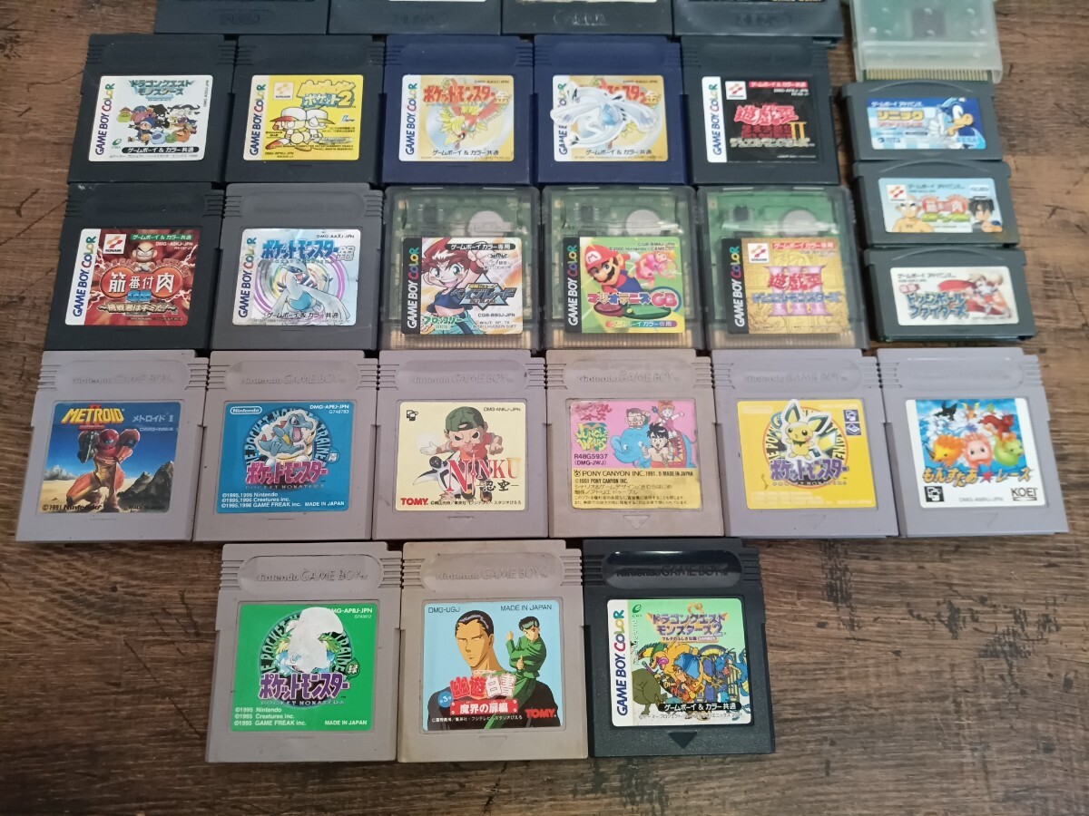 ゲーム ソフト カセット まとめ 25点以上 GAME BOY ゲームボーイ カラー アドバンス ギア  ポケモン など ジャンクの画像3