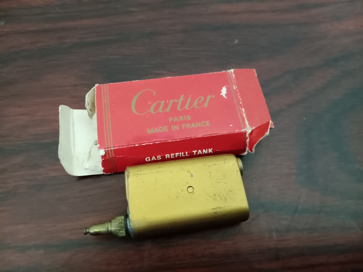 Cartier　カルティエ　ガスライター　ゴールドカラー　ガスタンク　付　ライター　アンティーク　ビンテージ　喫煙具　ジャンク_画像6