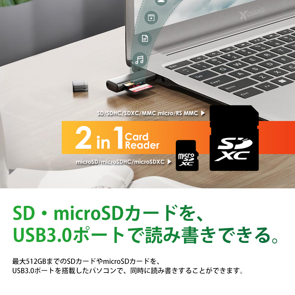 UGREEN 60722 устройство для считывания карт тонкий SD TF 2 слот одновременно считывание и запись USB3.0 высокая скорость пересылка SDHC MicroSD SDXC соответствует кошка pohs бесплатная доставка 
