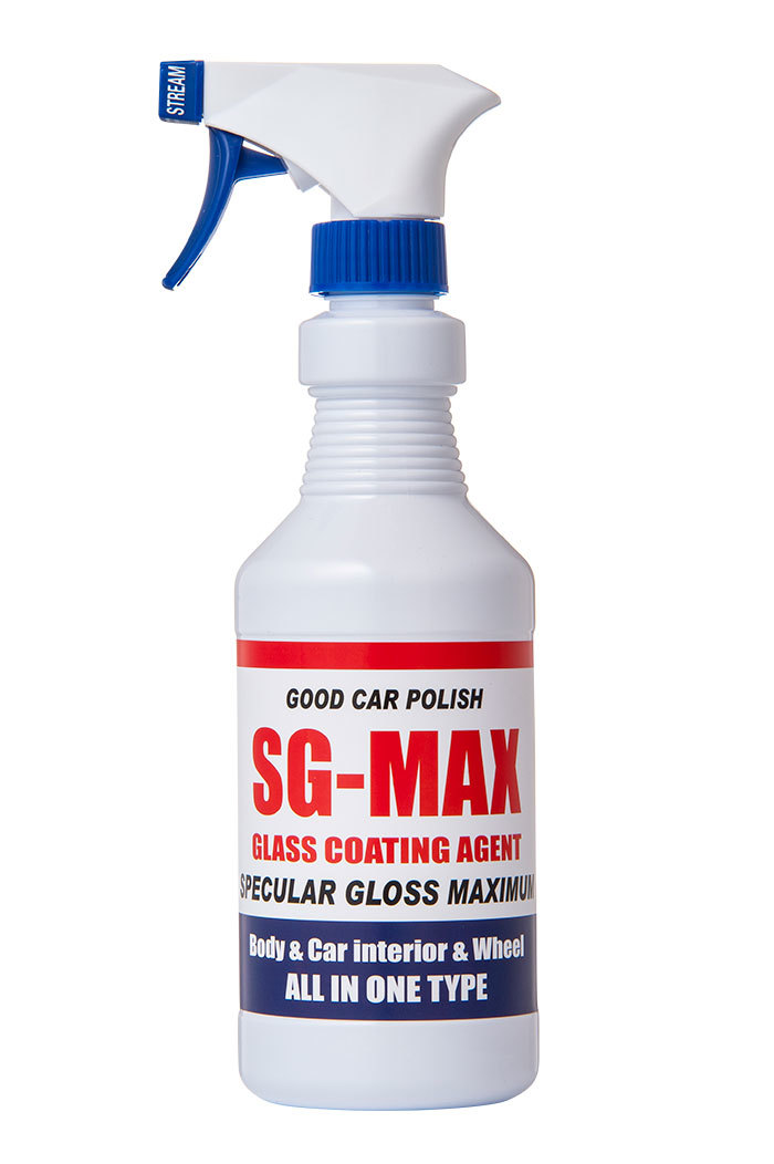 ガラスコーティング剤 SG-MAX 400ml ボトル スマホ iphone アイフォン ロードバイク 水回り 水まわり スノーボード 墓石 シンク_画像1
