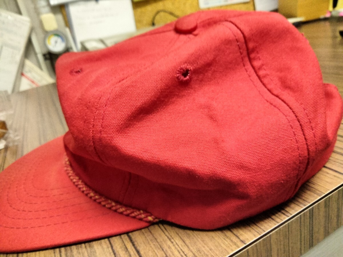 アメカジ ベースボールキャップ 70s80s TEXACE PORT ROYAL HILTON HEAD ポートロイヤル ヒルトンヘッド RED 赤 帽子の画像7