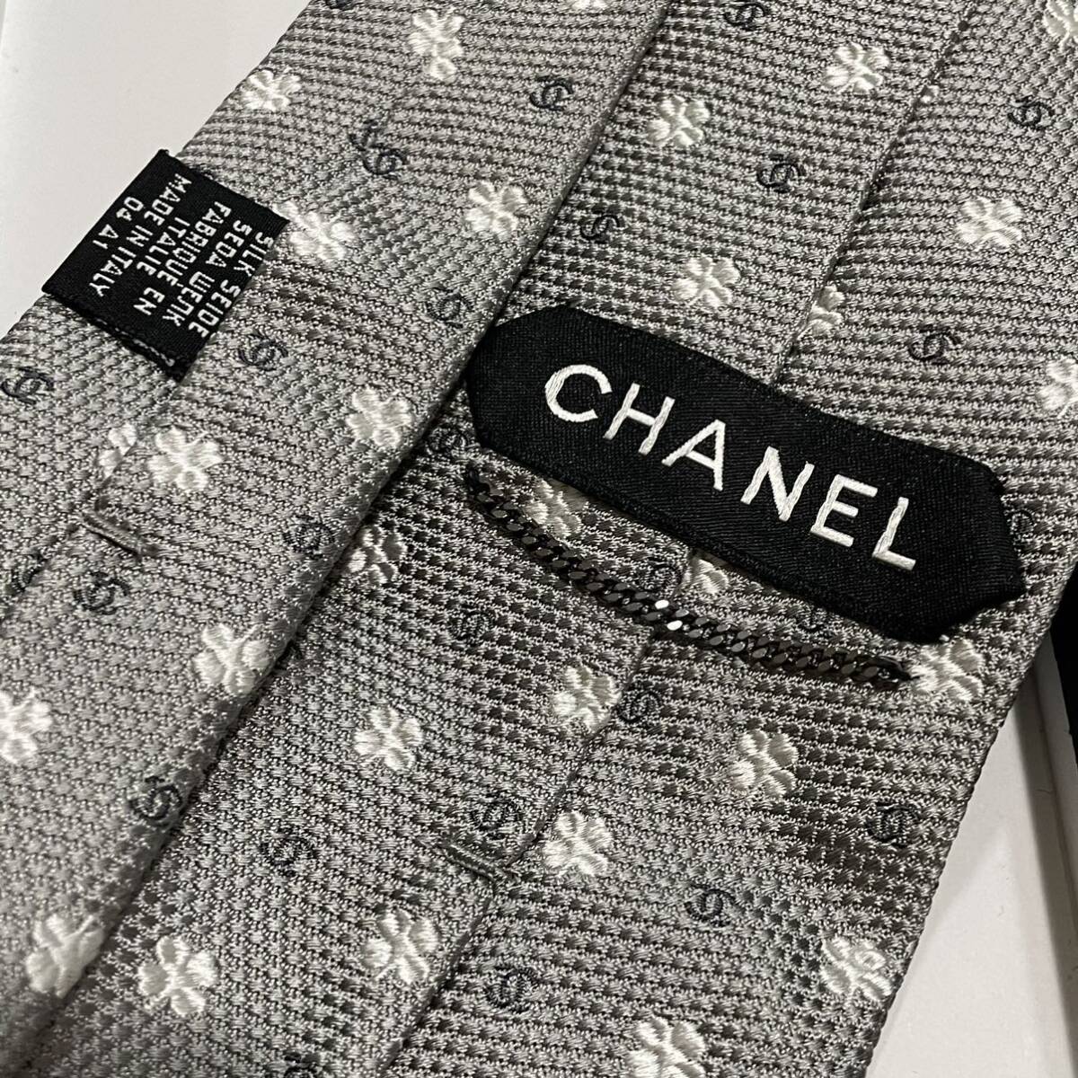 CHANEL シャネル ネクタイ ココマーク 数回使用 極美品 美品_画像5