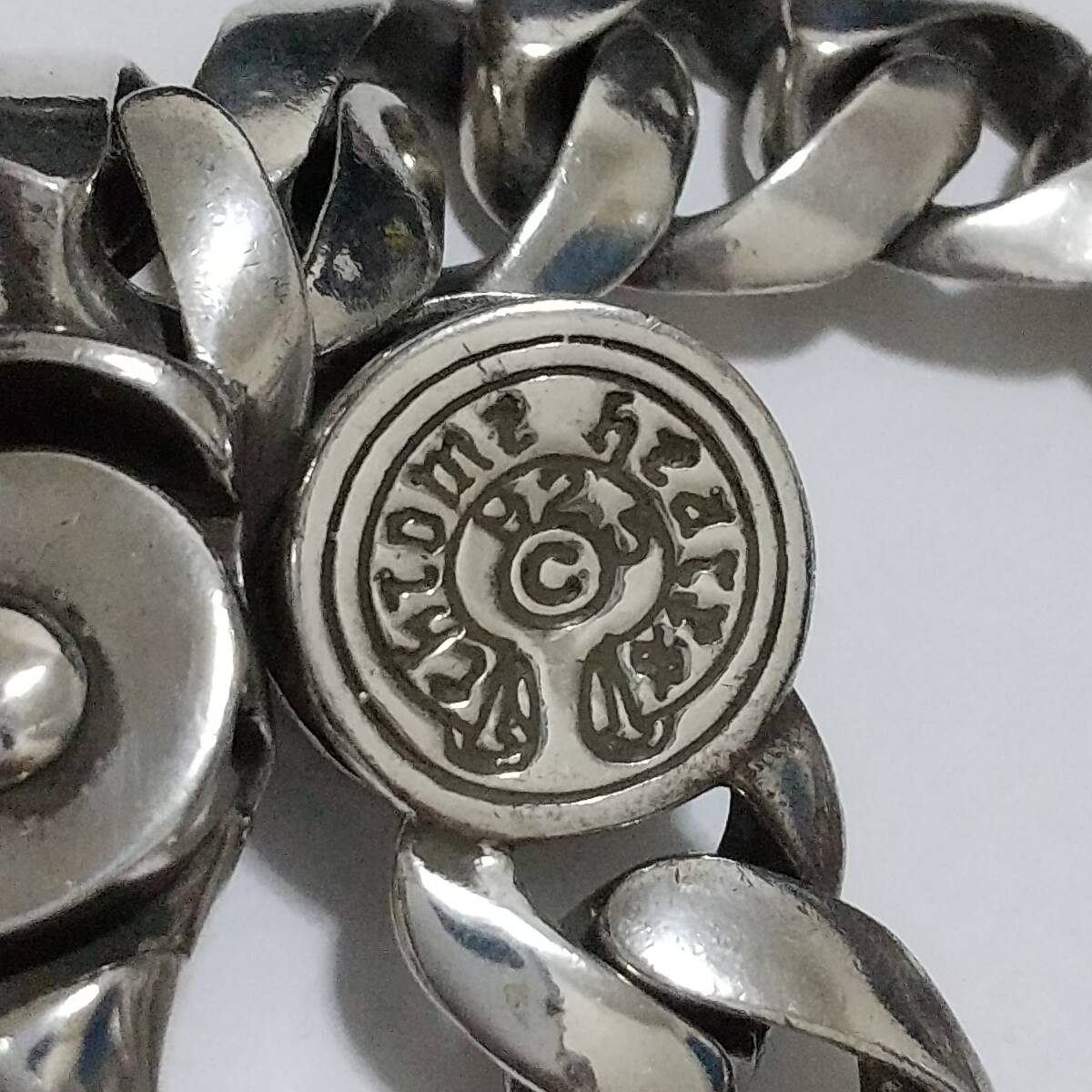 正規品 CHROME HEARTS クロムハーツ 希少な初期　物　クラシックチェーン クリップ　ブレスレット　シルバー925　重量102ｇ_画像10