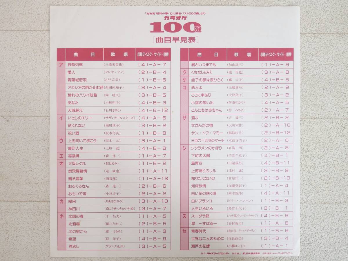 ■LD/カラオケ◇「NHK昭和の歌・心に残るベスト200曲」より カラオケ100選[2] 矢切の渡し■_画像3