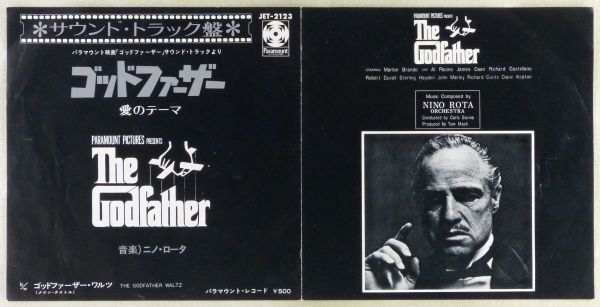 # knee no* rotor (Nino Rota)l "The Godfather" love. Thema | "The Godfather" *warutsu<EP 1972 year Japanese record > movie The Godfather soundtrack 