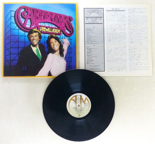 ■カーペンターズ(Carpenters)｜ライヴ・イン・ロンドン(Live At The Palladium) ＜LP 1976年 日本盤＞_画像3