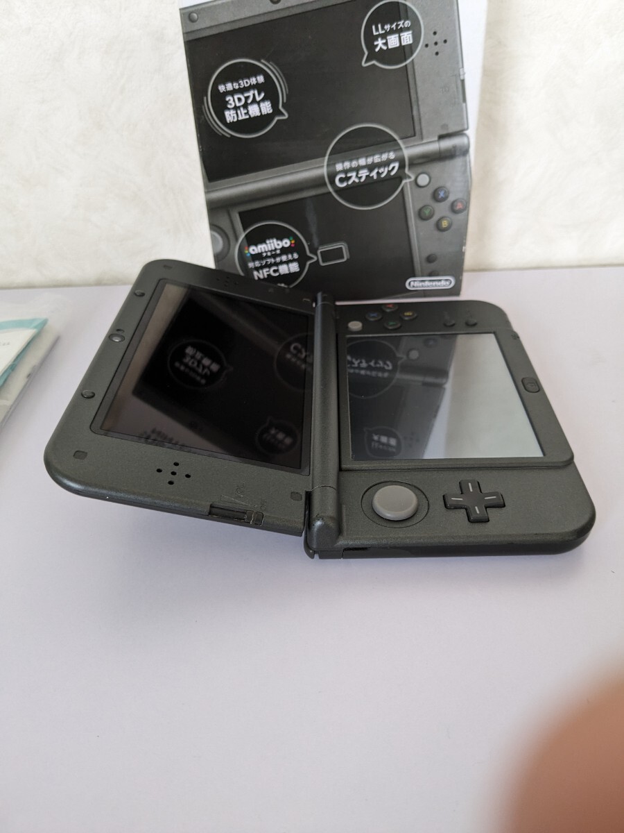 任天堂 Nintendo Newニンテンドー3DSLL メタリックブラック 箱説付_画像5