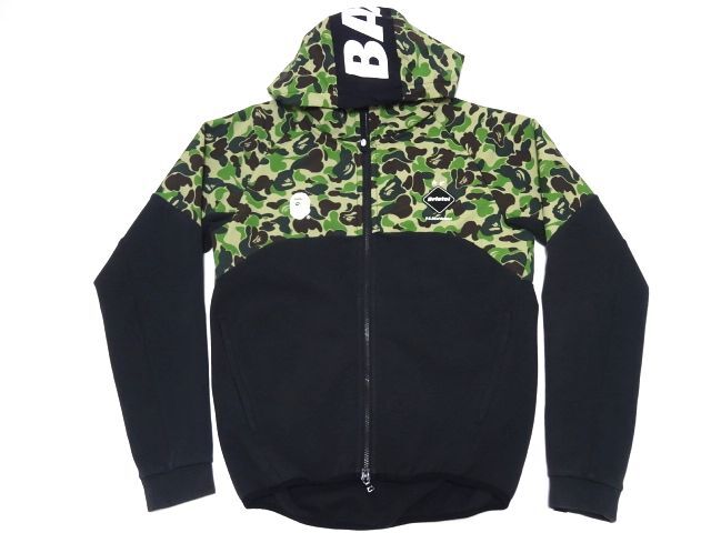 BAPE x F.C.R.B. 2019ss VENTILATION HOODIE S size / ア ベイシング エイプ ソフ 猿迷彩 ジャージ パーカー メンズ 定価34100円_画像1