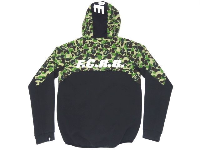 BAPE x F.C.R.B. 2019ss VENTILATION HOODIE S size / ア ベイシング エイプ ソフ 猿迷彩 ジャージ パーカー メンズ 定価34100円_画像3