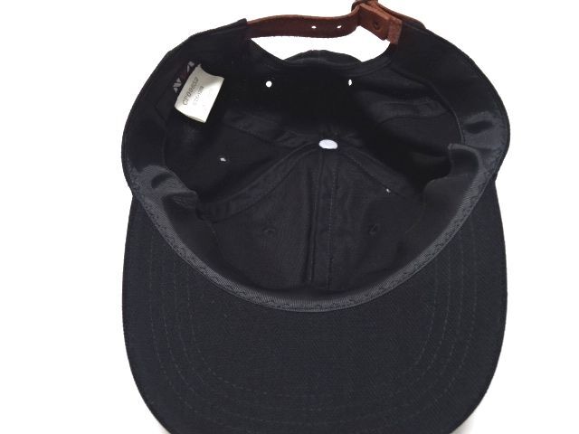 VAN JAC 90s vintage original BASEBALL CAP / ヴァンヂャケット 6パネル キャップ 帽子 レザーベルト サイド刺繍 日本製 メンズ 当時物_画像6