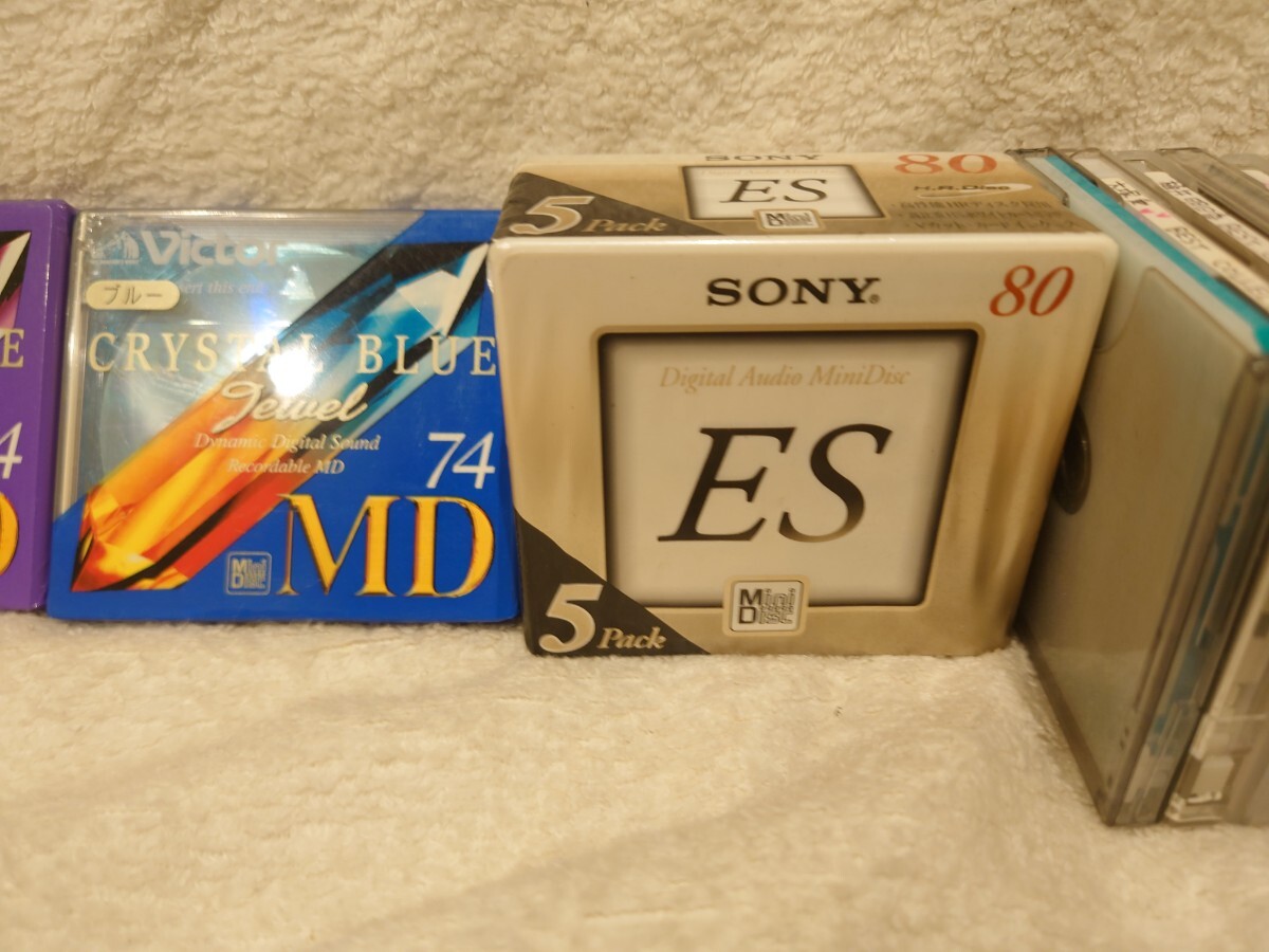  one part unused goods equipped Mini disk 20 pieces set unused goods 7 sheets used .13 sheets set sale victor SONY etc. MD record medium 74 minute somewhat larger quantity 