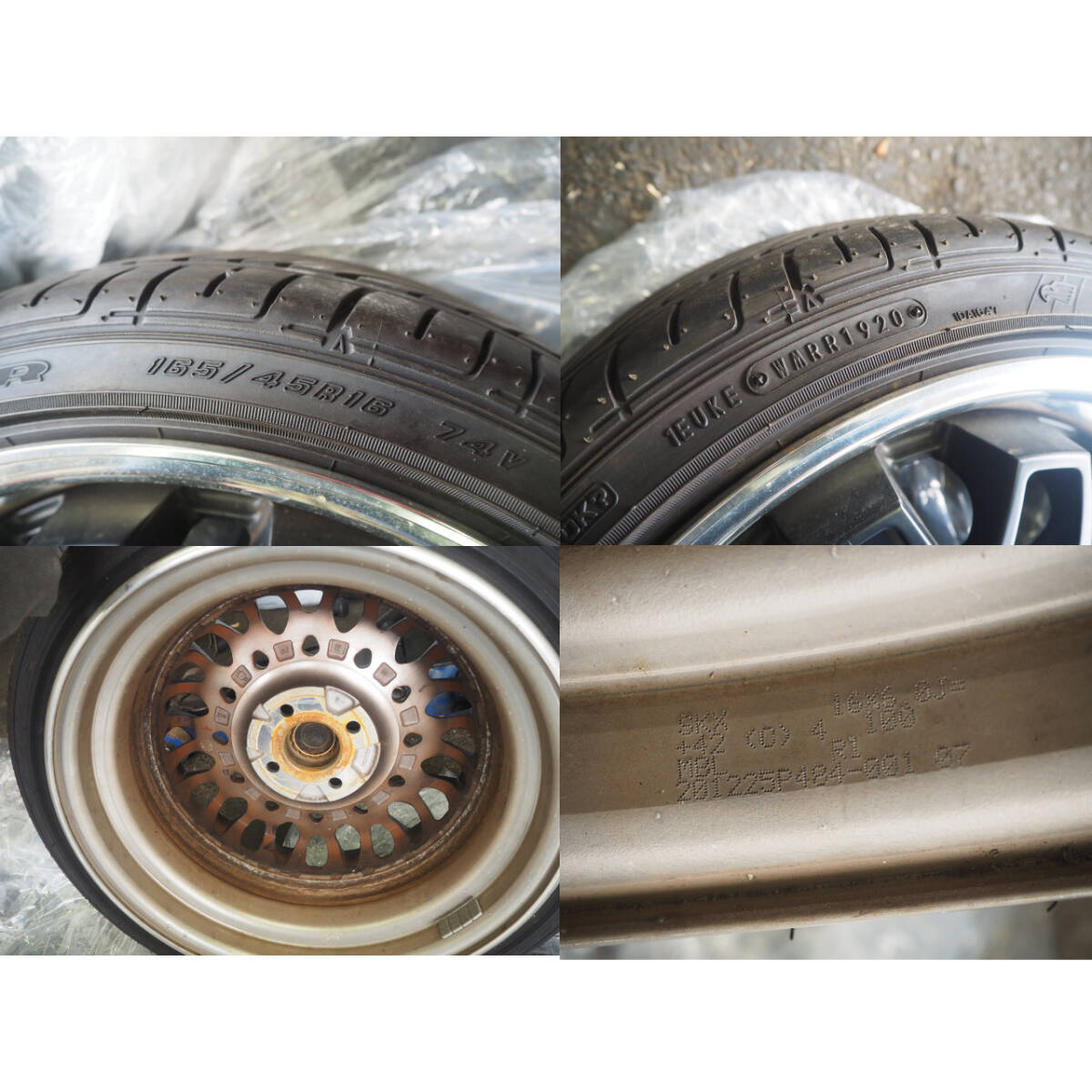 ◎ホンダ N-BOX 16インチ タイヤアルミホイールセット  JF3 165/45R16 165-45R16◎の画像9