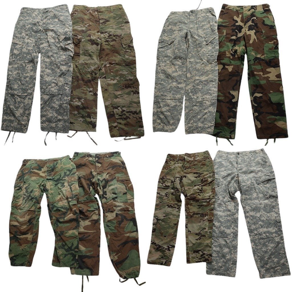  old clothes . set sale field pants the truth thing military 8 pieces set ( men's M ) camouflage duck pattern MIX digital duck MS6235 1 jpy start 