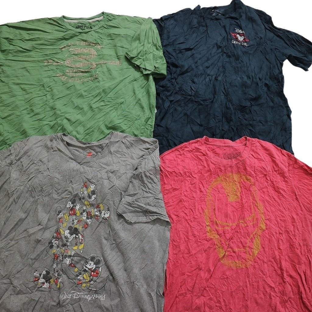 古着卸 まとめ売り カラーmix プリント 半袖Tシャツ 20枚 (メンズ 2XL /3XL ) アンダーアーマー キャラ アメコミ 映画 MS6027 1円スタートの画像5