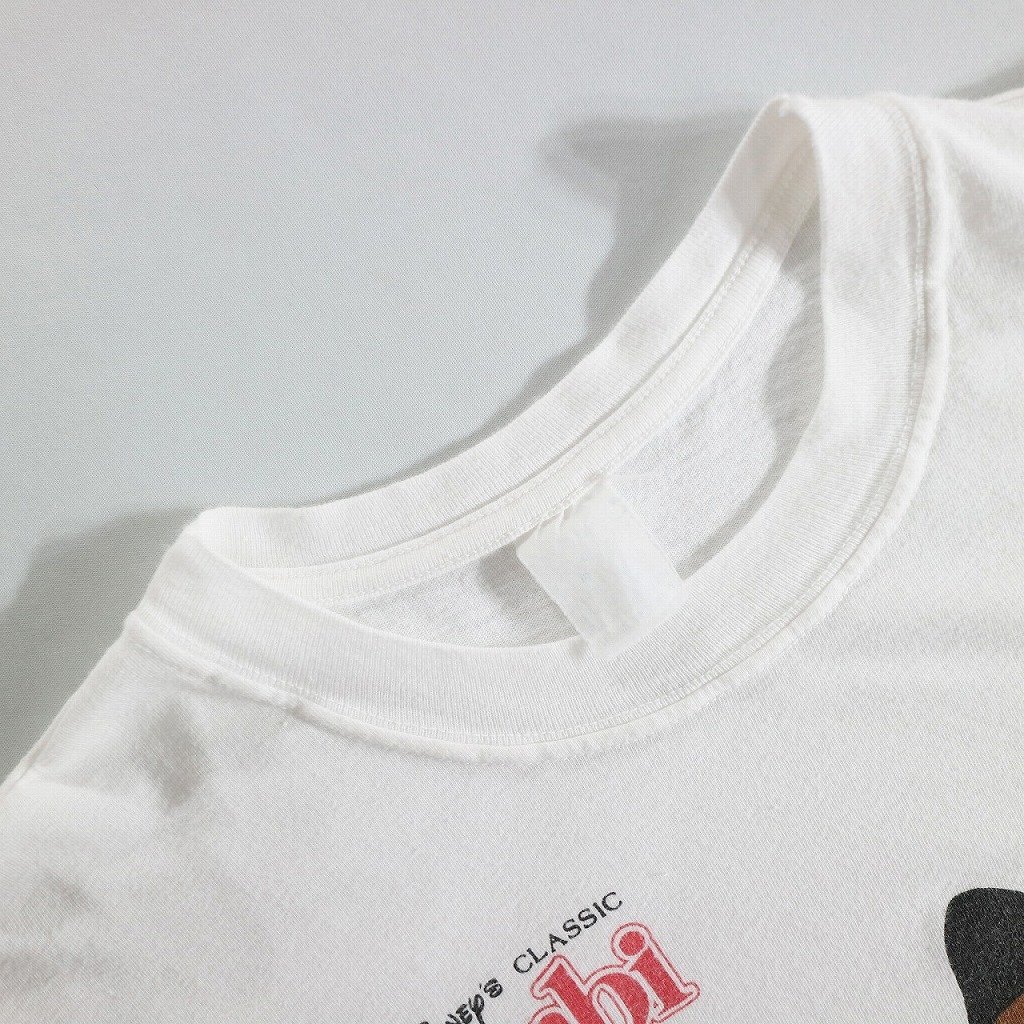 【SALE】F□90年代 UNKNOWN Disney Bamb ディズニー バンビ Tシャツ 半袖 イラスト キャラクター ホワイト 白 (Lサイズ相当) 中古 古着 k94の画像9