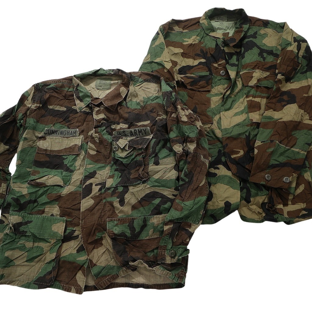 古着卸 まとめ売り フィールドジャケット BDU ウッドランド 米軍実物 ミリタリー 8枚セット (メンズ M ) ARMY MS1318 1円スタートの画像3
