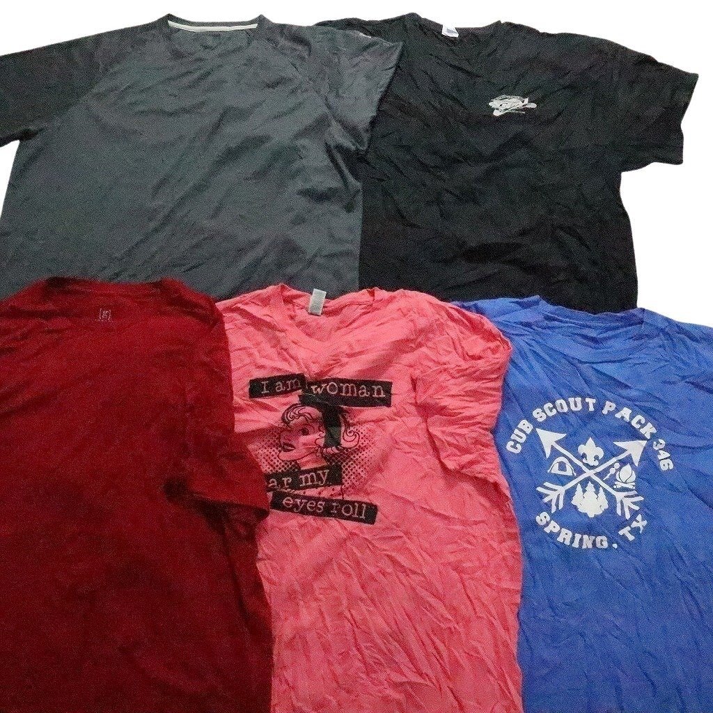 古着卸 まとめ売り カラーmix プリント 半袖Tシャツ 20枚セット (メンズ 2XL ) カラーMIX COLUMBIA ディズニー MS8809 1円スタート_画像4