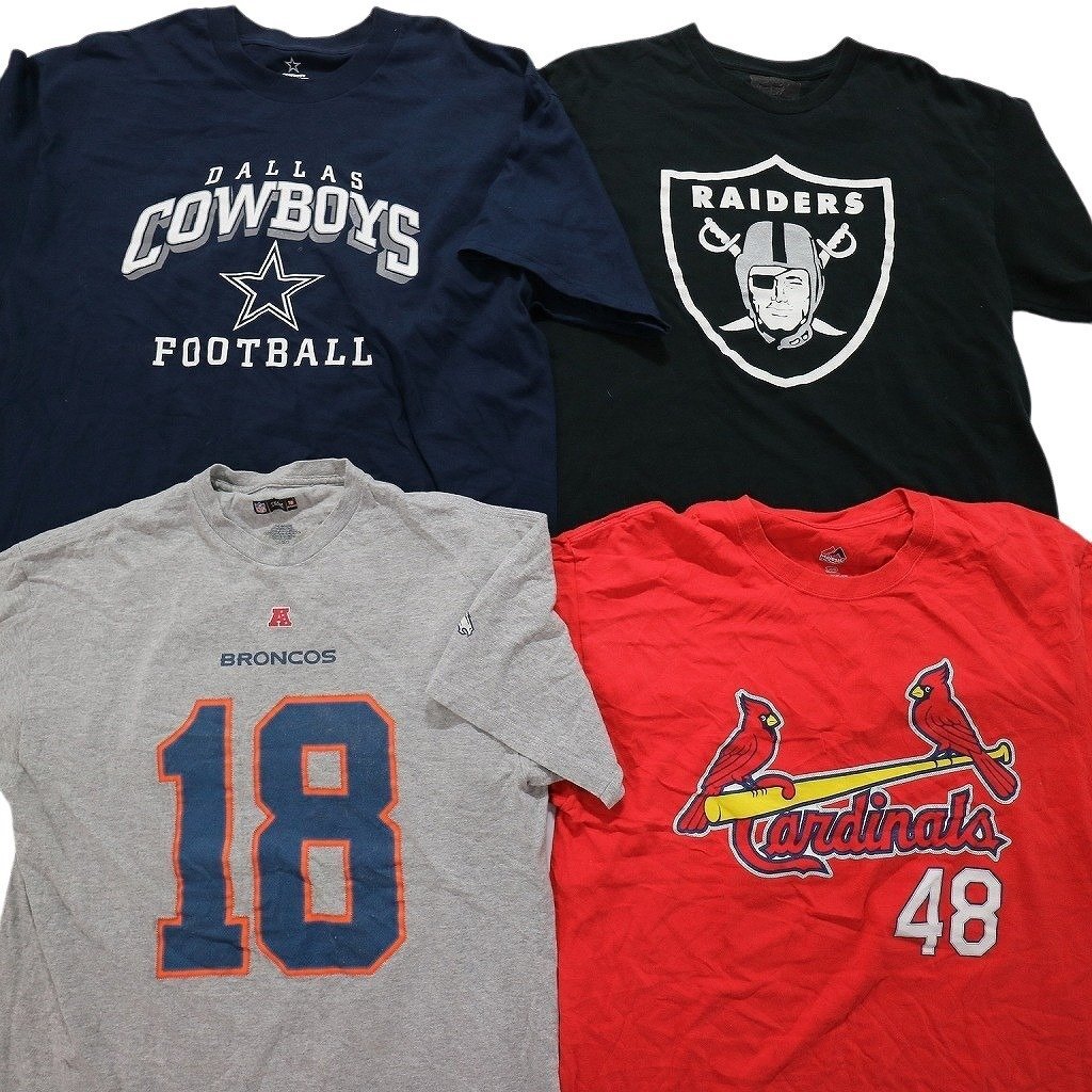 古着卸 まとめ売り プロチーム 半袖Tシャツ 16枚セット (メンズ L ) NFL MBL レッドソックス ダラスカウボーイズ MS8959 1円スタート_画像2