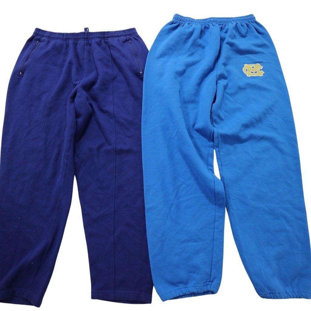  б/у одежда . продажа комплектом тренировочный брюки 8 шт. комплект ( мужской M /L ) одноцветный цвет MIX Logo принт MS7465 1 иен старт 