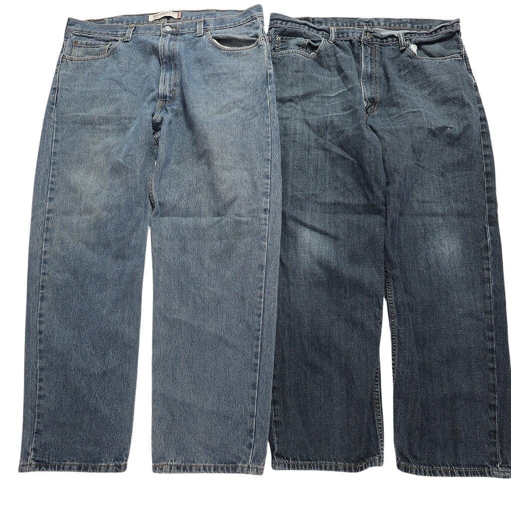  old clothes . set sale Levi's 550 Denim pants 7 pieces set ( men's 40 ) indigo blue Denim MS4742 1 jpy start 
