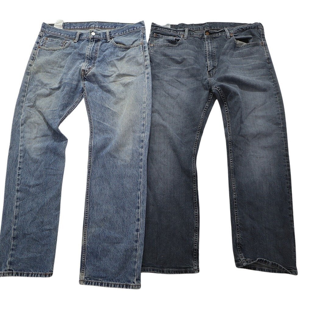  old clothes . set sale Levi's 505 Denim pants 8 pieces set ( men's 38 ) indigo blue Denim MS4727 1 jpy start 