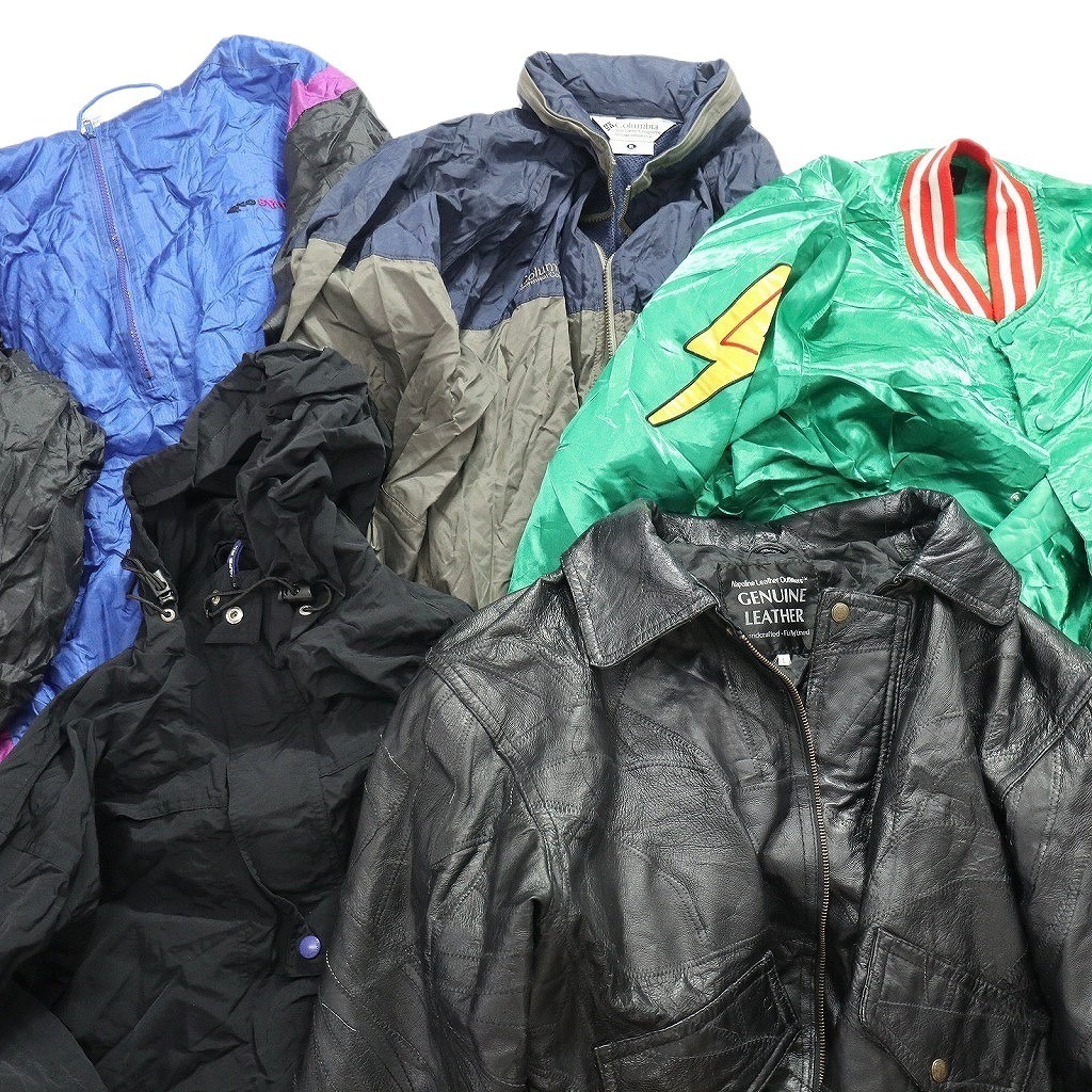 [ with translation ] old clothes . set sale jacket MIX 10 pieces set ( men's ) Colombia nylon leather series with a hood .W6014