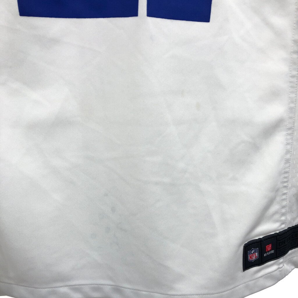 NIKE ナイキ ゲームシャツ NFL ダラス・カウボーイズ ユニフォーム スポーツ プロチーム ホワイト (ユース XL) 中古 古着 Q5384_画像3