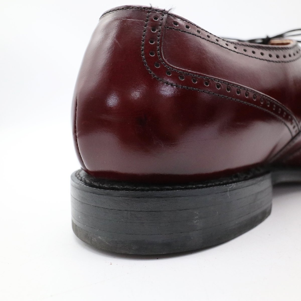 USA製 BOSTONIAN 内羽根式 ウィングチップ 本革 レザー 革靴 レザーシューズ ( メンズ 9 1/2 DB ≒ 27.5cm ) KA0070 1円スタートの画像6