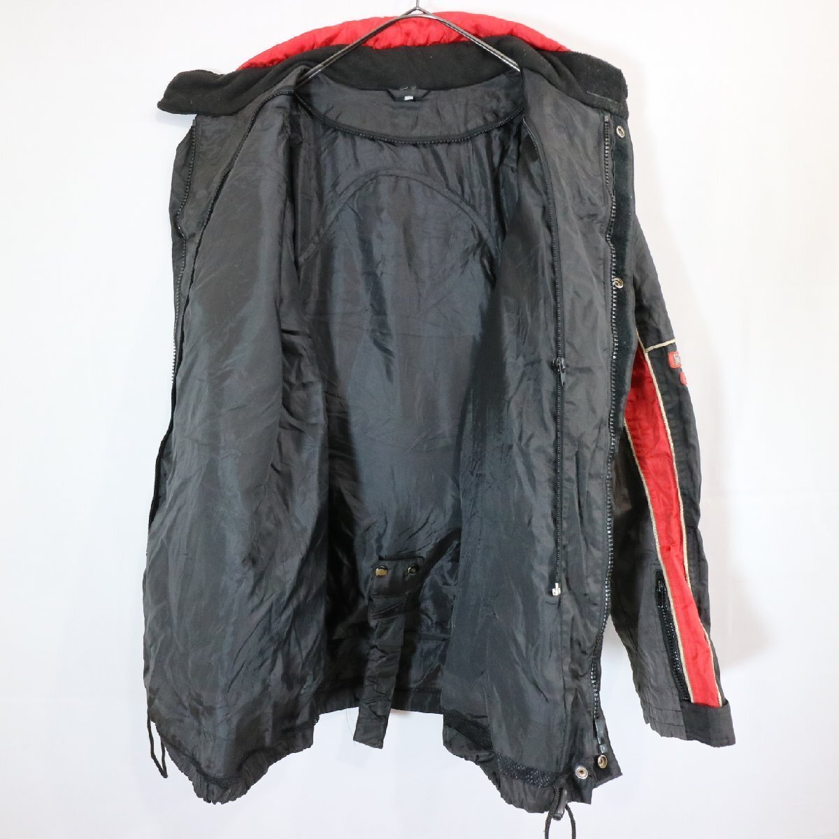 LEVIOR レーシングジャケット バイク ツーリング モーターサイクル 走行用 バイカー 赤×黒 ( メンズ XL相当 ) M7723 1円スタートの画像3