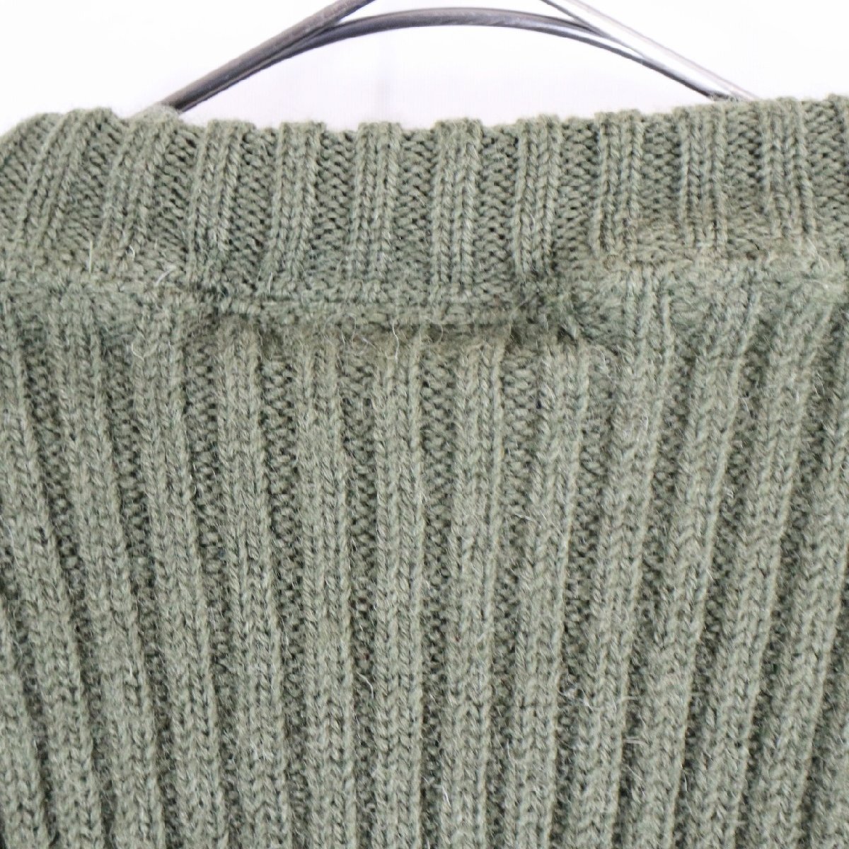  Англия производства commando свитер патрубок patch вязаный свитер милитари способ зеленый ( мужской 48 ) N2494 1 иен старт 