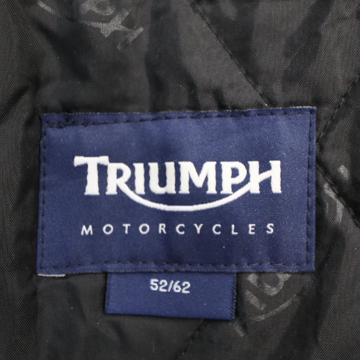 TRIUMPH レーシングジャケット バイク ツーリング モーターサイクル 走行用 バイカー 黒×青 ( メンズ 52 ) M8029 1円スタートの画像9