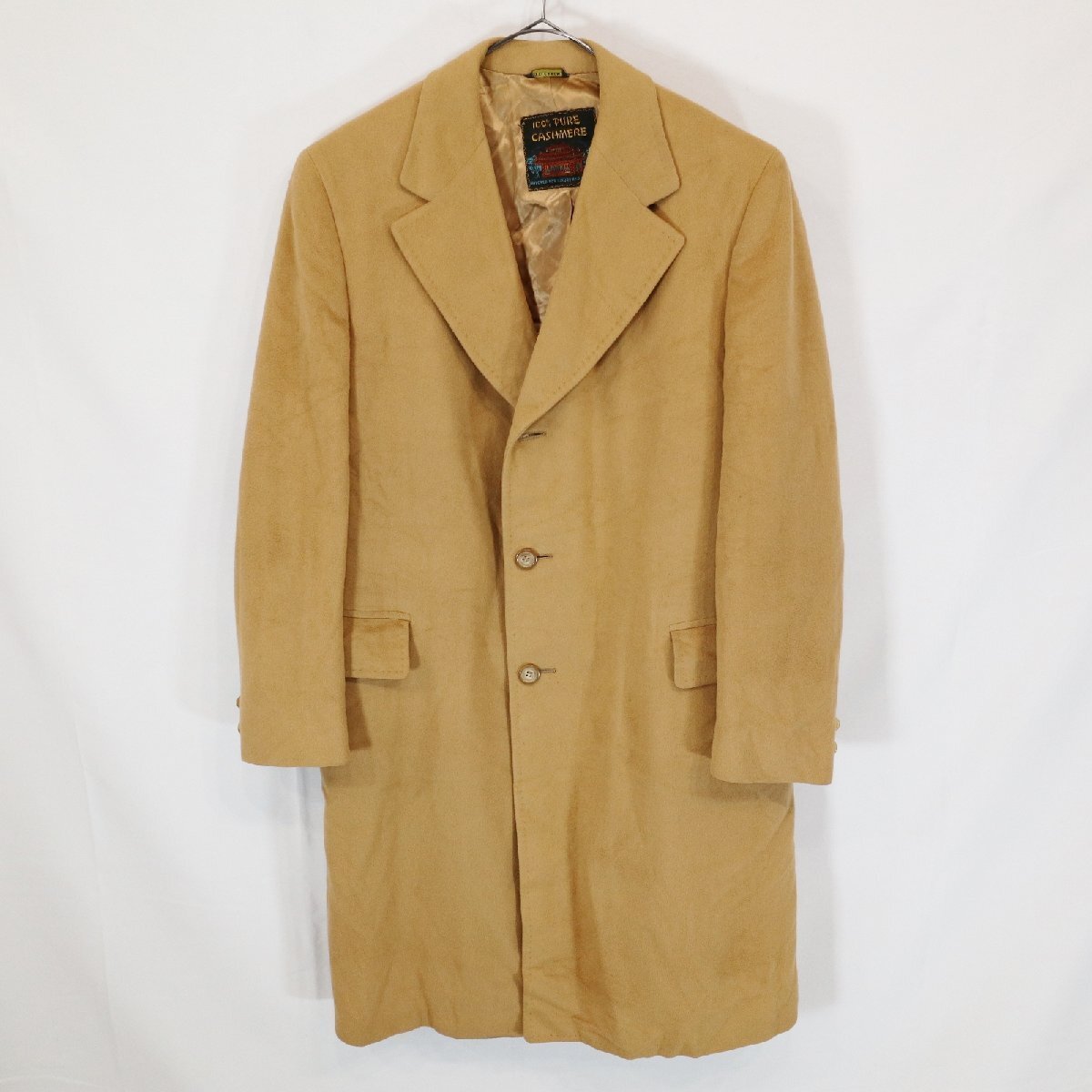 LANDON`S Пальто Честерфилд формальный костюм бизнес ходить на работу winter одежда Brown ( мужской L соответствует ) M7978 1 иен старт 