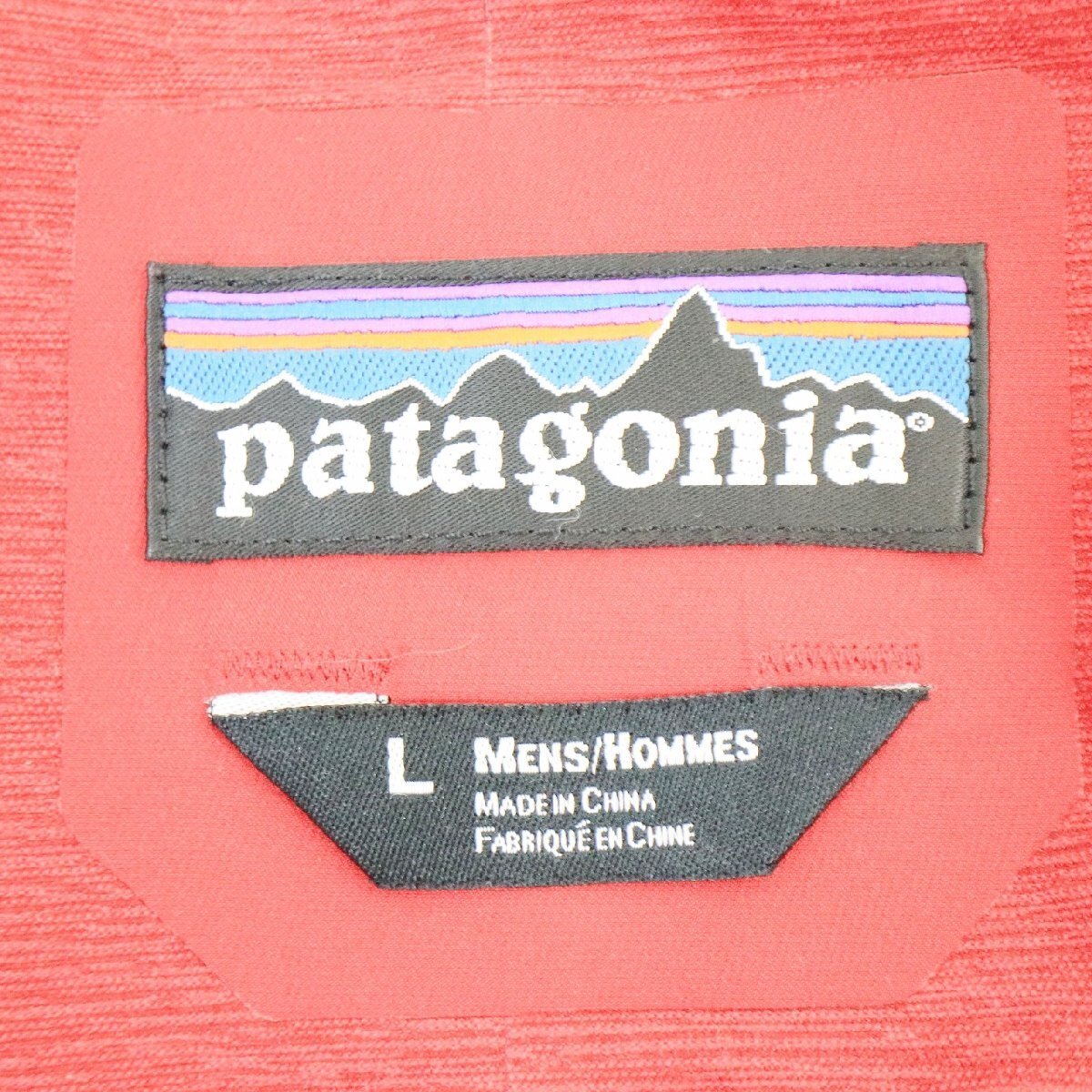 patagonia パタゴニア マウンテンパーカージャケット アウトドア キャンプ 防寒 アウター レッド ( メンズ L ) N1162 1円スタート_画像10