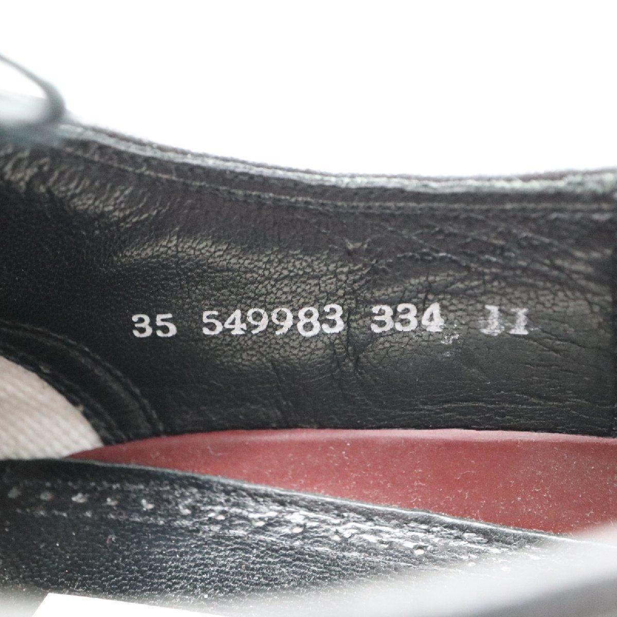 FLORSHEIM 内羽根式 ウィングチップ 本革 レザー 革靴 レザーシューズ フォーマル ブラック ( メンズ 7 3E ≒ 24cm ) KA0071 1円スタート_画像7