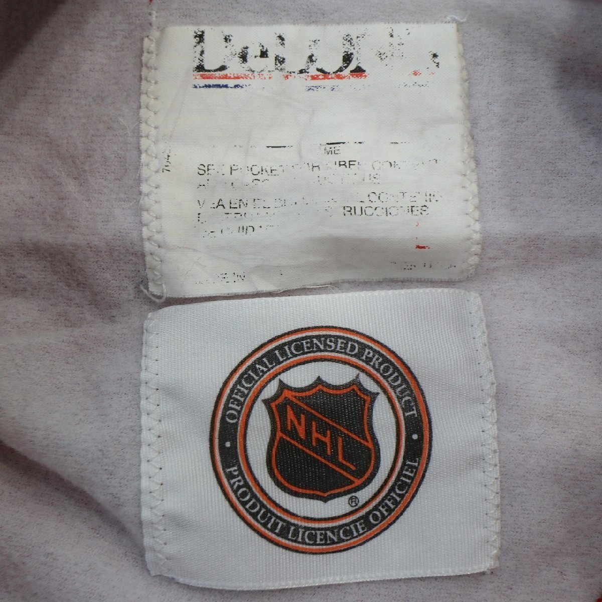 NHL シカゴブラックホークス ナイロン アノラックジャケット プロチーム カレッジ スポーツ レッド ( メンズ M相当 ) N1820 1円スタート_画像8