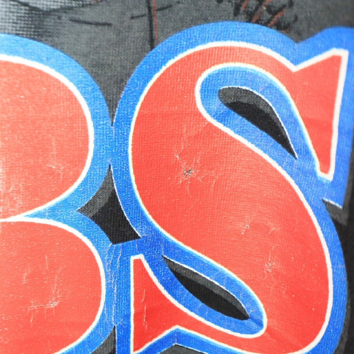 90s MLB シカゴカブス 半袖 プリントＴシャツ ビンテージ プロチーム メジャーリーグ ブラック ( メンズ XL ) N0167 1円スタート_画像5