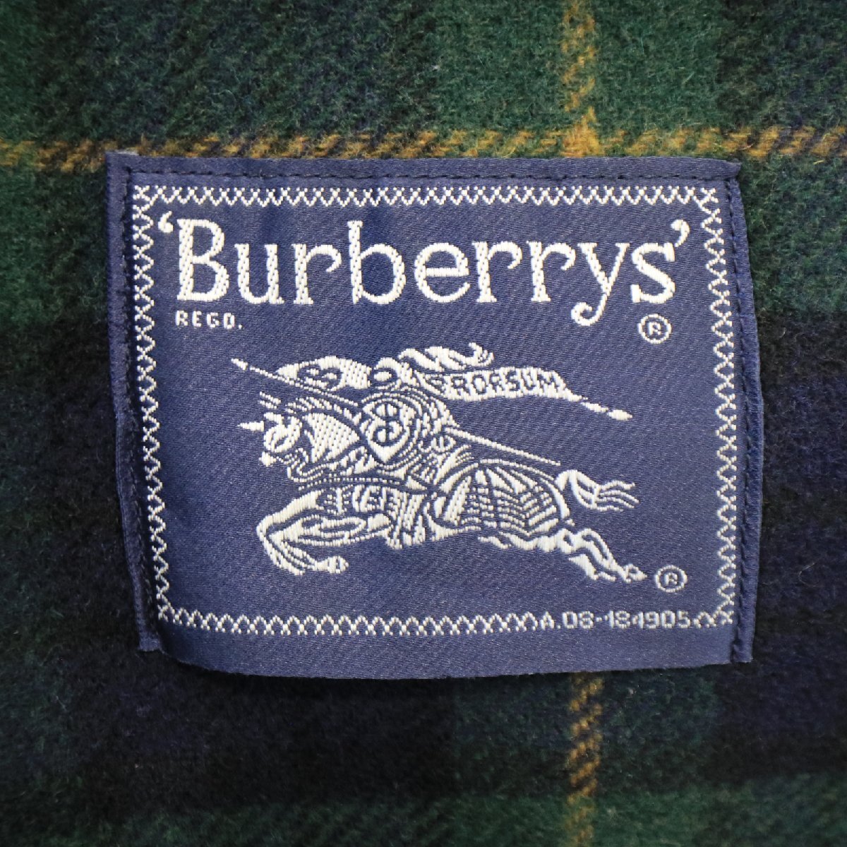 Burberry`s バーバリー ダッフルコート フォーマル スーツ ハイブランド 通勤通学 ネイビー ( メンズ L相当 ) M6747 1円スタート_画像10