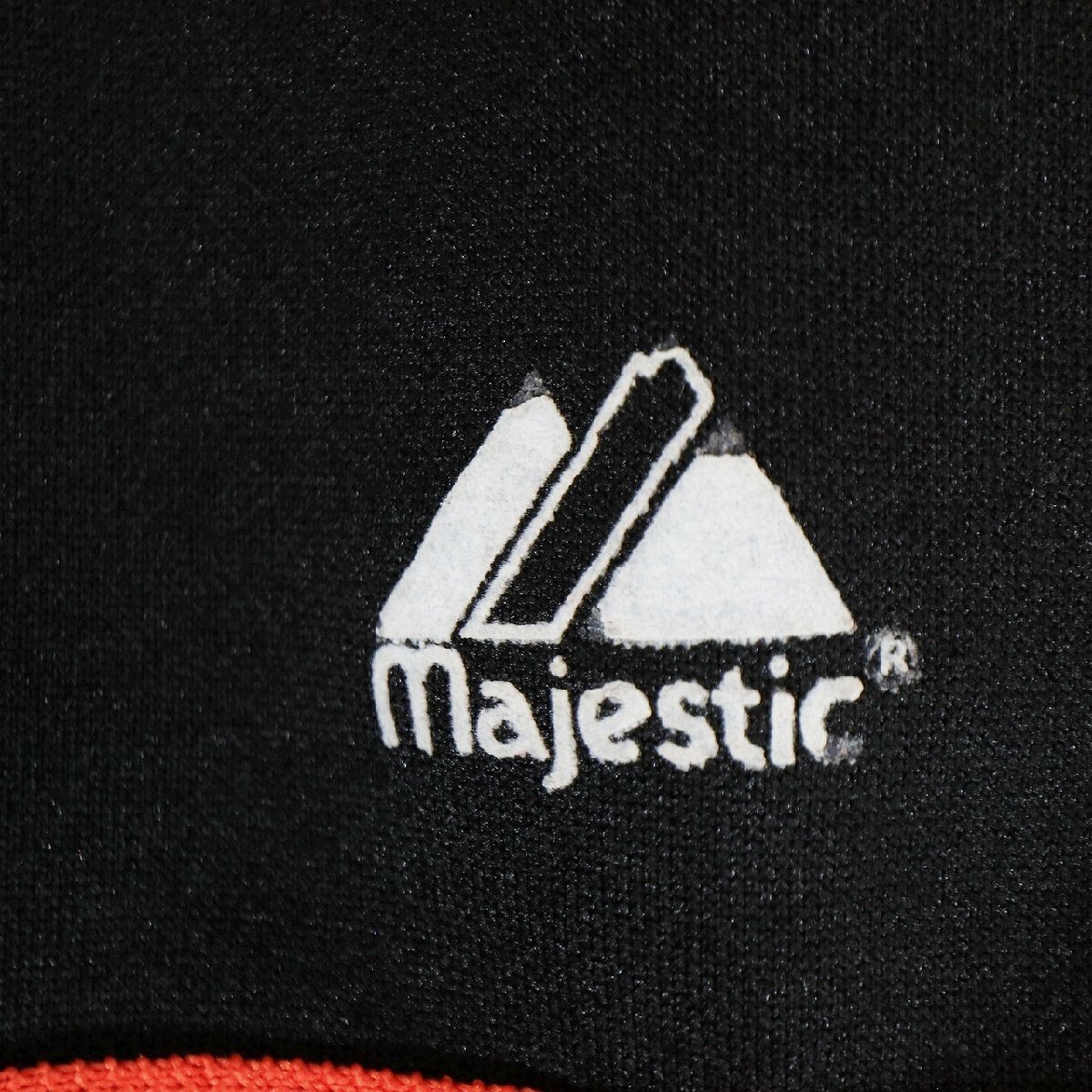 Majestic GIANTS 半袖 ゲームシャツ ベースボールシャツ 野球 ブラック ( メンズ Lサイズ相当 ) N1227 1円スタート_画像6