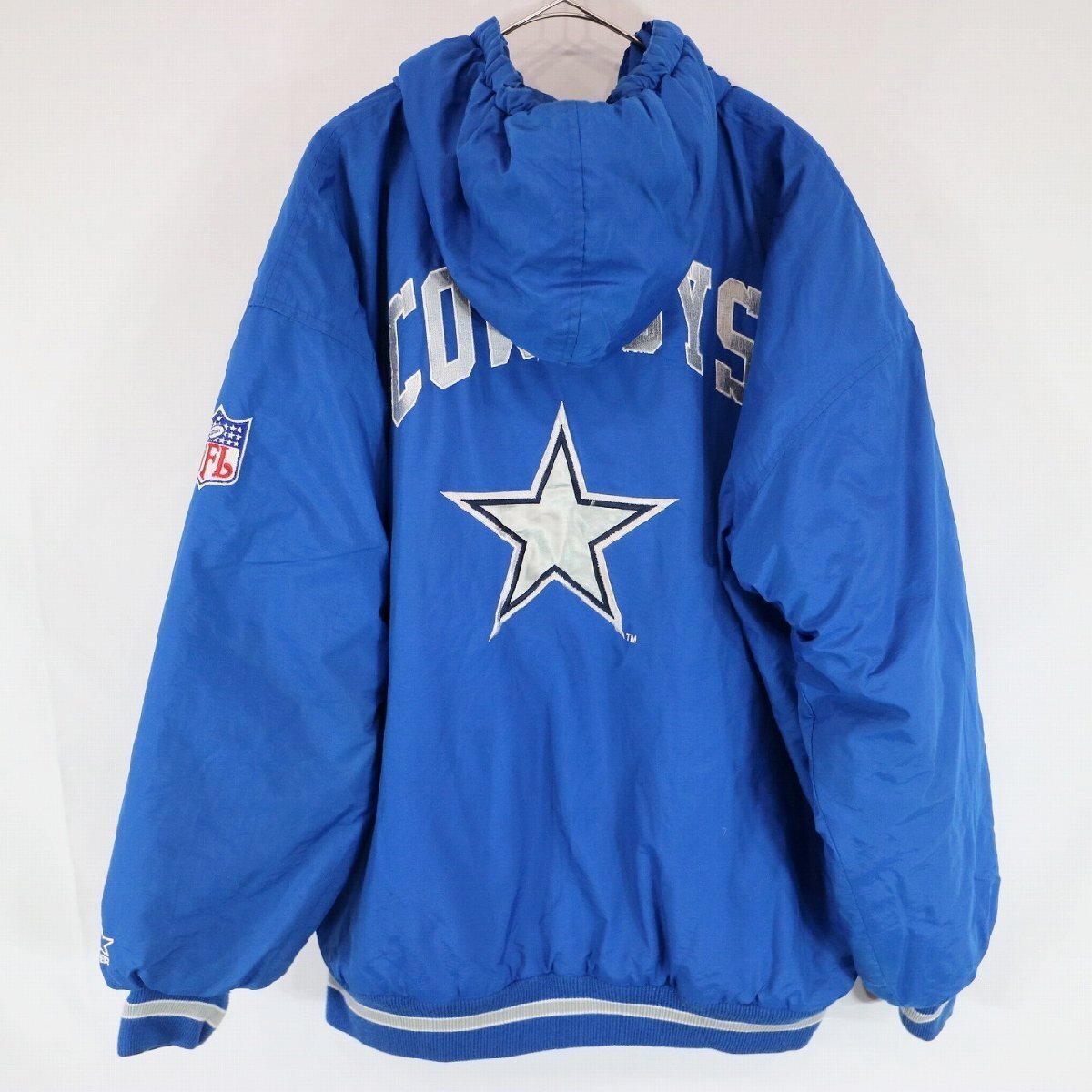 STARTER NFLdalas*kau boys cotton inside nylon jacket sport american football Pro team blue ( men's XL ) N3169 1 jpy start 