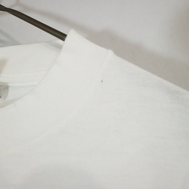 90s PEANUTS スヌーピー 半袖 プリントTシャツ キャラクター 花 ホワイト ( メンズ L ) M9759 1円スタートの画像4