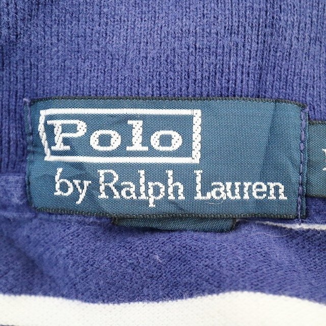 Polo by Ralph Lauren Polo Ralph Lauren окантовка S/S рубашка-поло олень. . короткий рукав casual темно-синий ( мужской M ) M9446 1 иен старт 