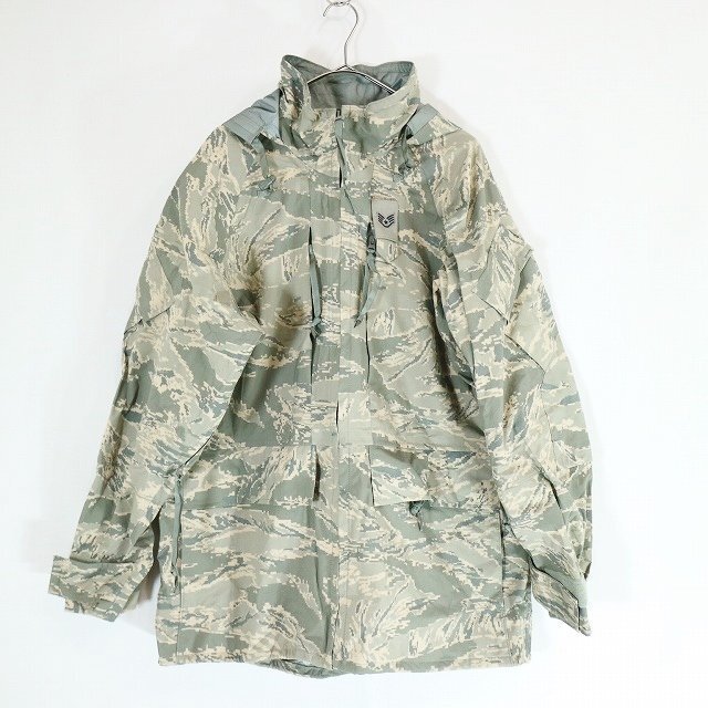 00s 米軍 民間品 APECS タイプ ナイロンジャケット ミリタリー アメリカ軍 空軍 タイガー 迷彩柄 ( メンズ M-R ) M9873 1円スタートの画像1