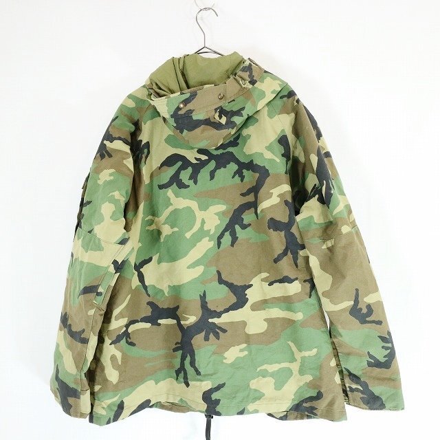 90s the US armed forces . interval goods ECWCS GEN1 Level6 type nylon jacket military America army military uniform camouflage pattern ( men's L-R ) M9875 1 jpy start 