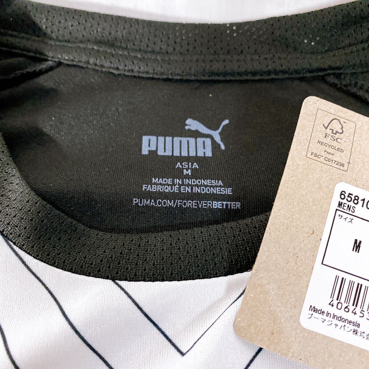  unused with translation Puma Puma short sleeves shirt TEAMLIGA graphic SS shirt M size R-1228