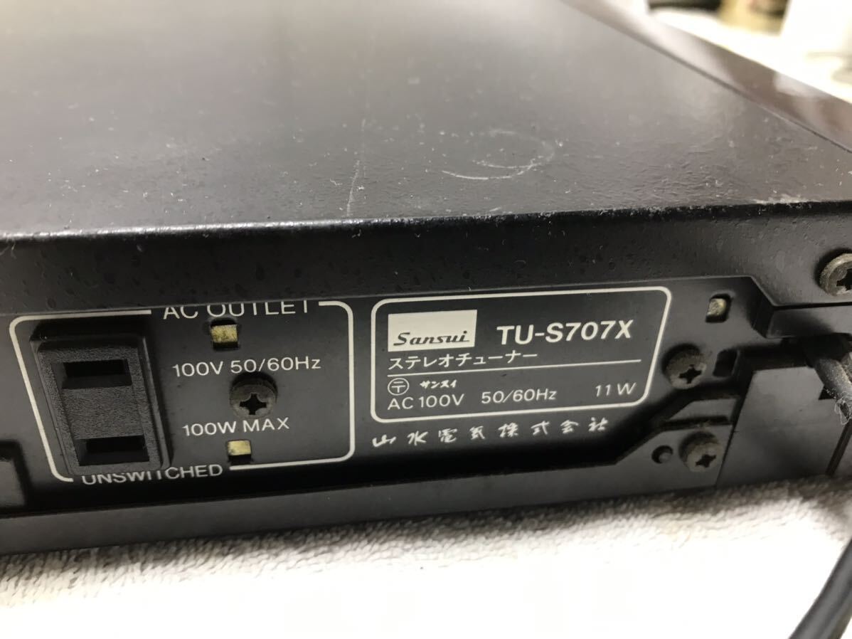 [CV0251]SANSUI Sansui digital synthesizer tuner stereo tuner [TU-S707X]