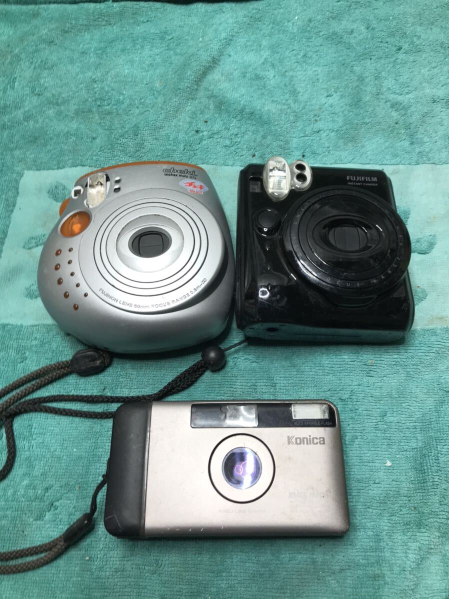 【CV0313】FUJIFILM KONICA CHEKI 3 台まとめてジャンク_画像1